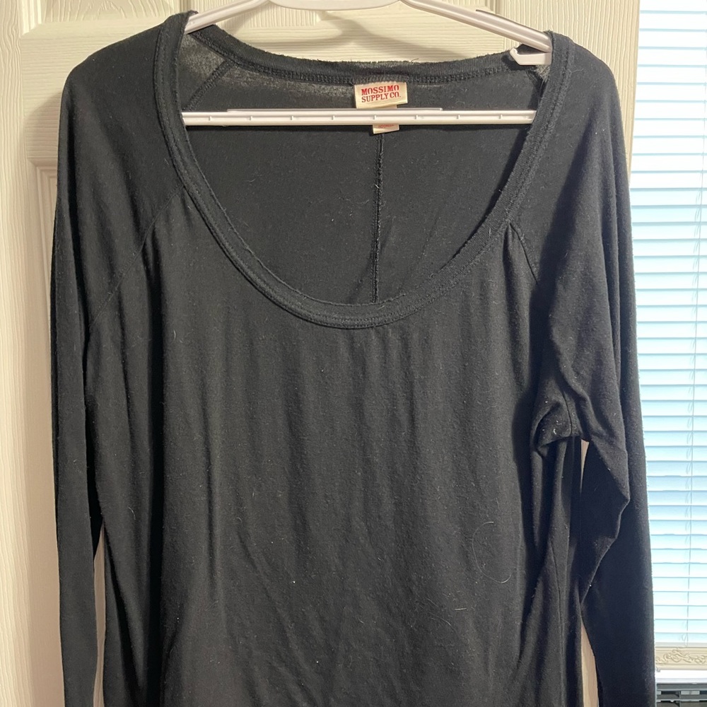 Mossimo Black Lightweight Top. Long Sleeve. Size XXL